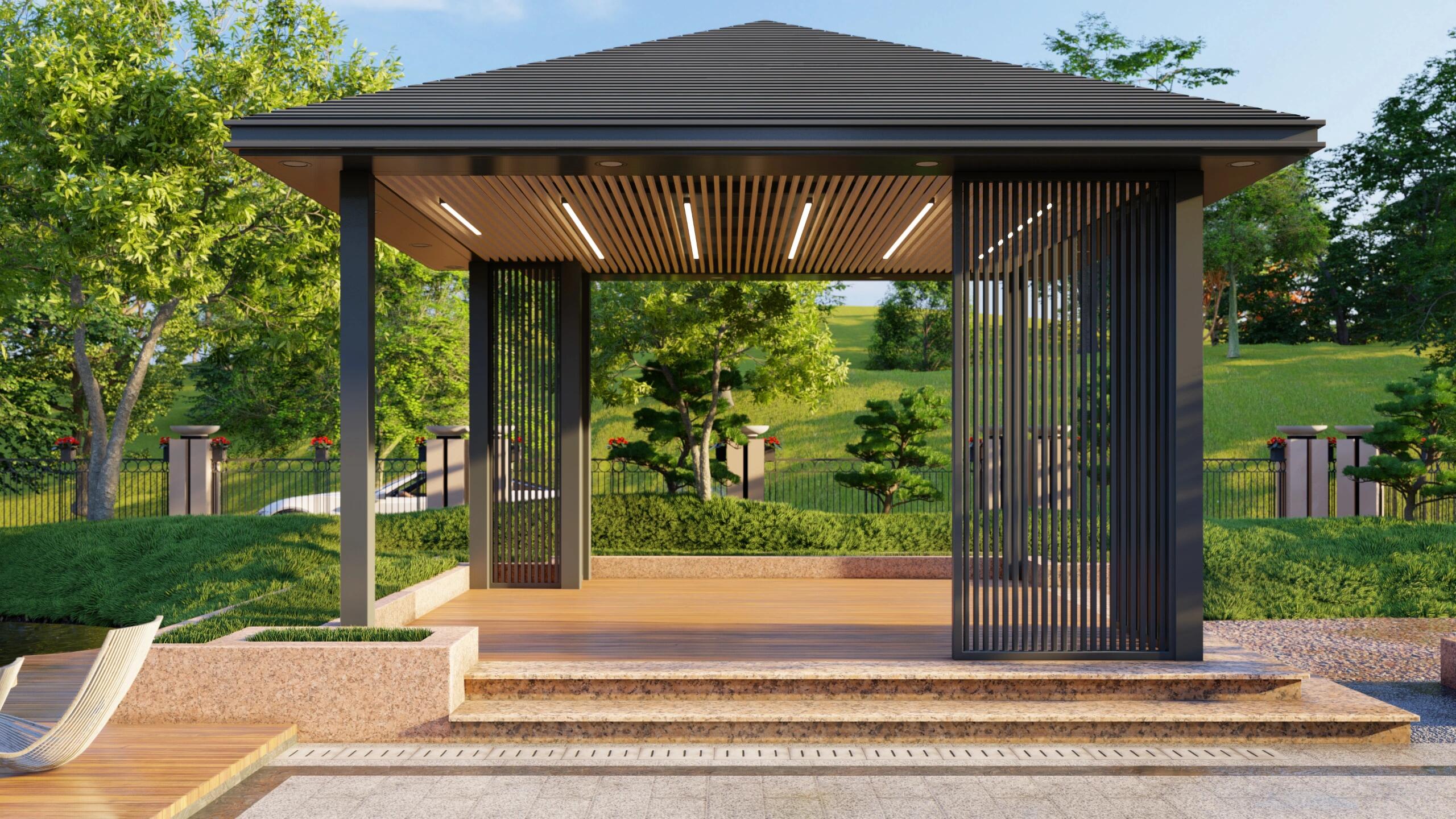 Outdoor Aluminum Gazebo1